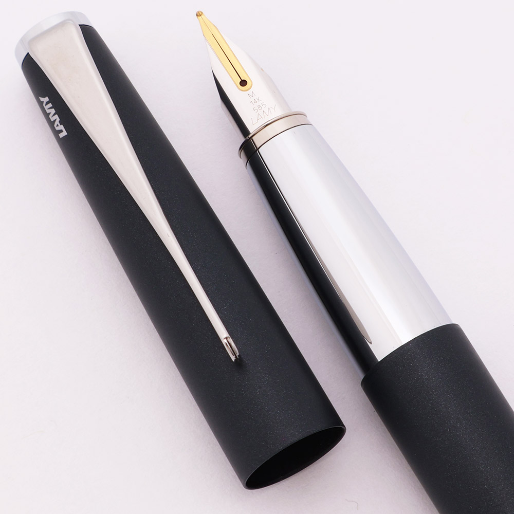 Lamy Studio Fountain Pen (2009) - Platinum Grey, Medium 14k